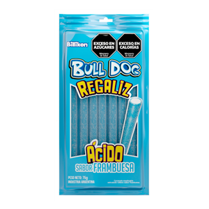 BULL DOG REGALIZ FRAMBUESA 18G X 12U