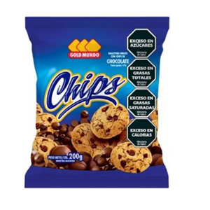 GOLD MUNDO CHIPS CHOCOLATE X 200GR