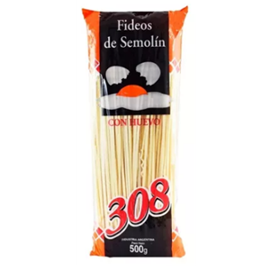 308 FIDEO HUEVO TALLARIN N° 3 X 500GR