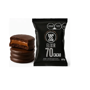 ALFAJOR FANTOCHE ELIXIR CACAO 70% 60G