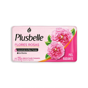 JABON TOCADOR PLUSBELLE FLORES ROSAS 120G