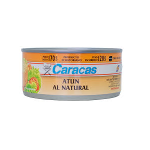 CARACAS ATUN ENTERO AL NATURAL 170G