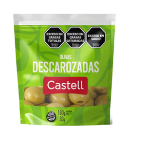 ACEITUNAS VERDES DESCAROZADAS CASTELL 80G
