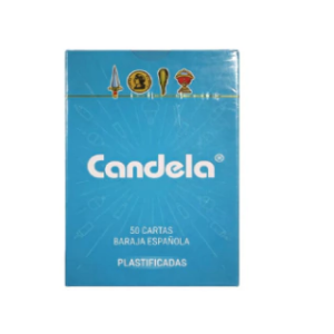 NAIPES CANDELA ESPAÑOL PLASTIFICADO x50 CARTAS