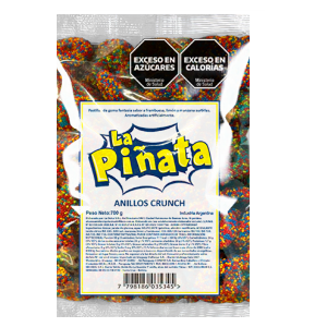 GOMAS PIÑATA CRUNCH ANILLOS 700G