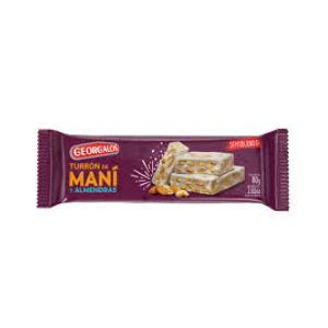 TURRON GEORGALOS MANI Y ALMENDRAS 80G