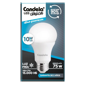 LAMPARA CANDELA 10W (Min. 5u)