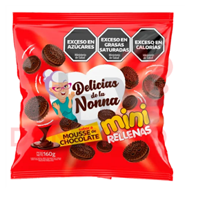 GALLETITAS DELICIAS DE LA NONNA MINI MOUSSE 160G