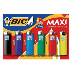 ENCENDEDOR MAXI BIC DISPLAY X 6U