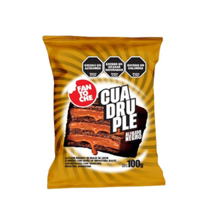 ALFAJOR FANTOCHE CUADRUPLE NEGRO 100G