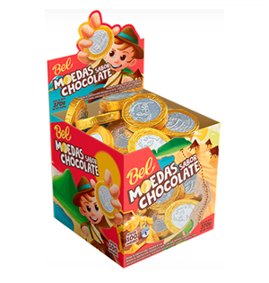 MONEDA CHOCOLATE BEL X 100U