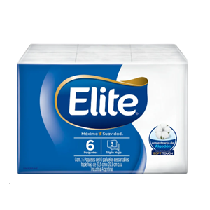 PANUELOS DESCATABLES ELITE X 6