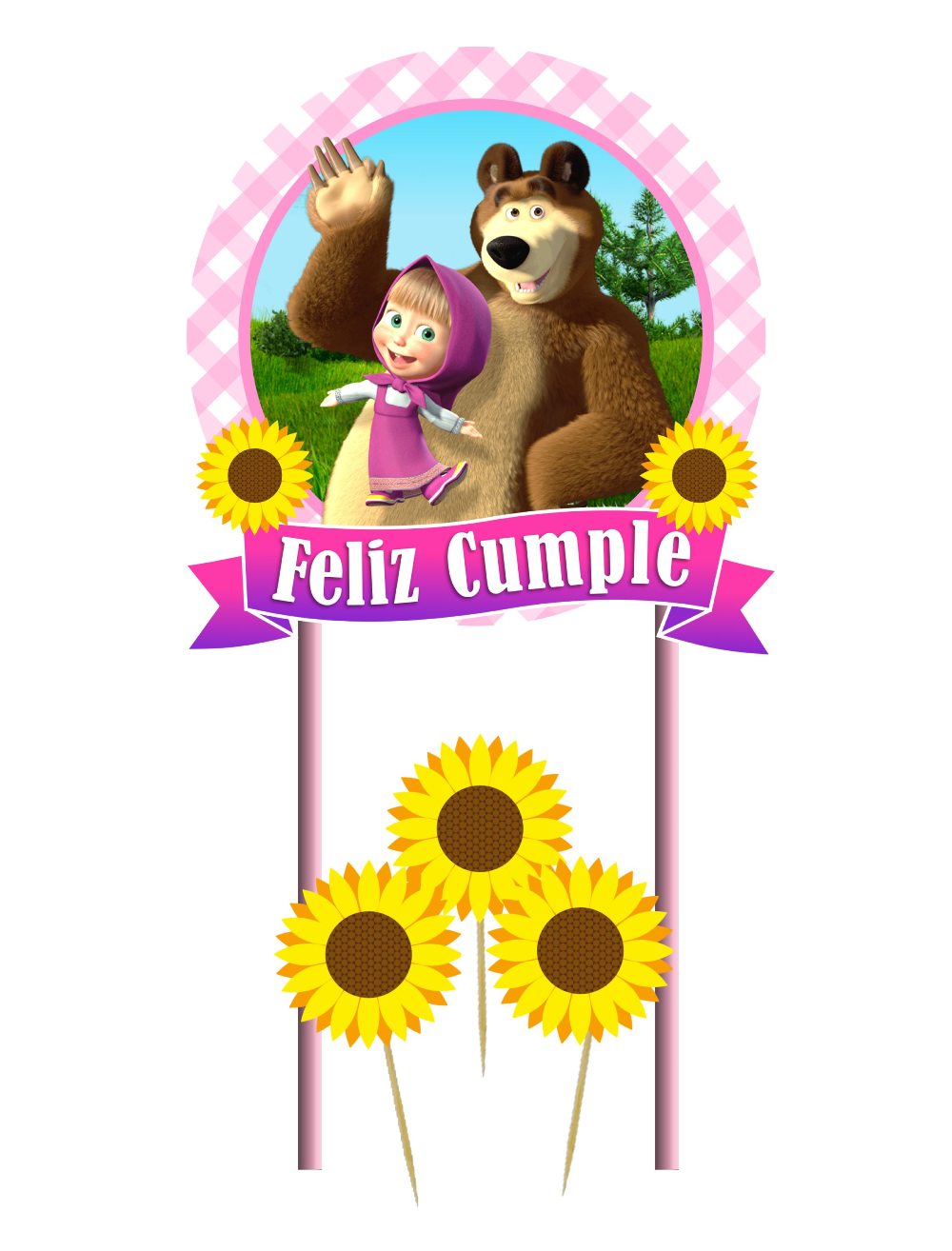 Topper XL Masha y el Oso Taller Creativo