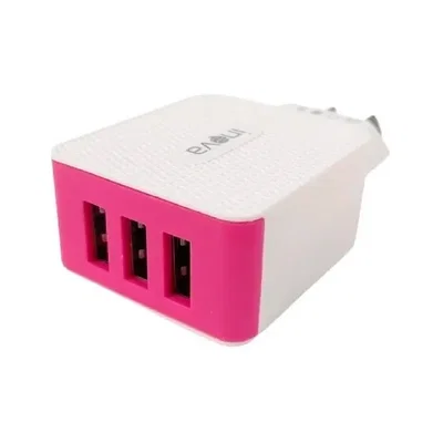 CARGADOR SOLO CABEZAL CARGA RAPIDA 5.1A 3USB INOVA