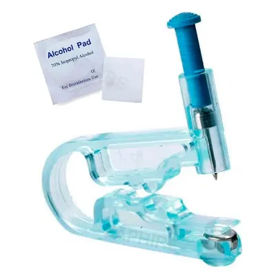 PISTOLA PERFORADORA ABRIDORES DE OREJA PIERCING ARO INCLUIDO