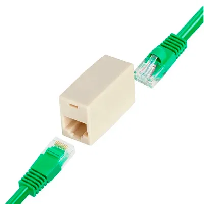 Union Ficha Rj45 Empalme Cupla Cable De Red Hembra