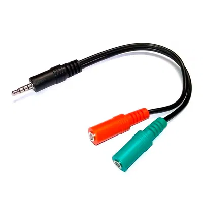 Cable Adaptador 2 Hembras A 1 Jack Mini Plug 1.5mm Auricular Ps4 Celular Notebook