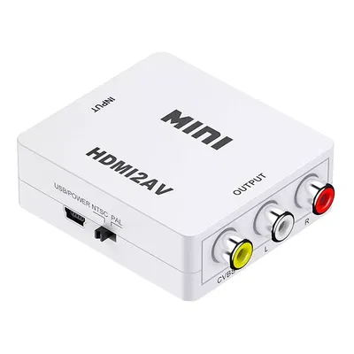 Adaptador Conversor Hdmi A Rca Av Tv Tubo