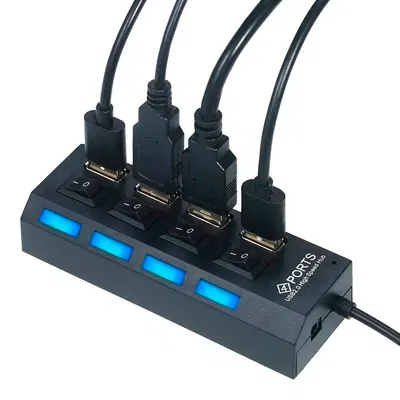 Hub Usb Multiplicador 4 Puertos Usb Con Teclas