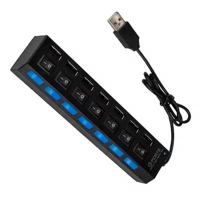 Zapatilla Hub Usb Multiplicador 7 Puertos Usb 2.0 Switch