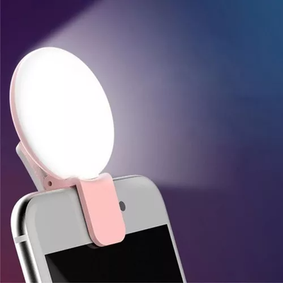 ARO DE LUZ SELFIE MINI PORTATIL C/CLIP PARA CELULAR