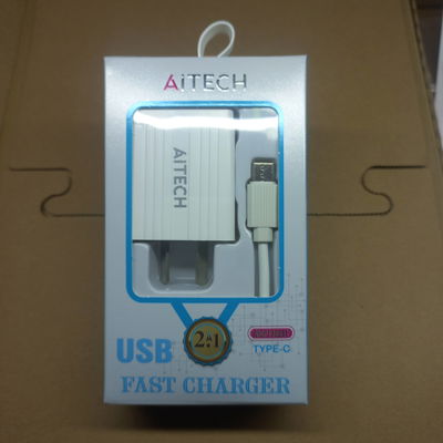 Cargador De Pared Aitech Carga Rápida 2.1A 1Usb Tipo C