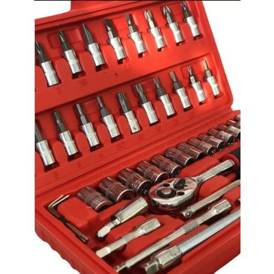 Set Llaves Tubos Criquet Y Puntas 46 Piezas