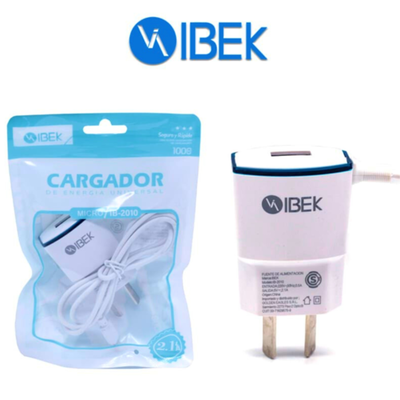 Cargador Ibek Usb A V8 2.1 2010 En Bolsa