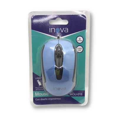 Mouse Con Cable Retractil Inova