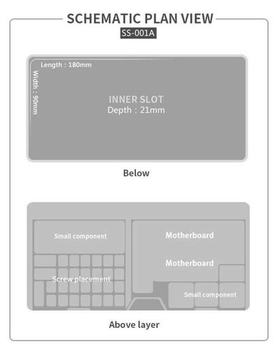 Caja Plastica Almacenamiento Apilable Placa Ss001A