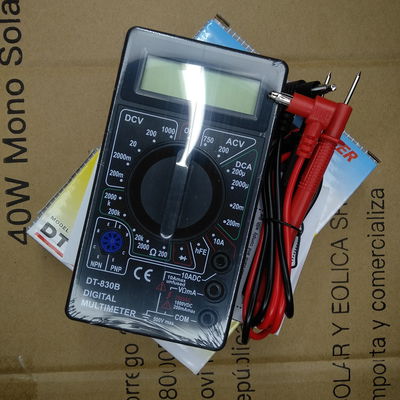 Tester Multimetro Sin Bateria Voltimetro Amperimetro Digital Coompacto