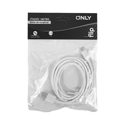 CABLE USB TIPO C – ONLY 2 MTS