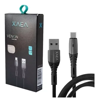 Cable Usb Tipo C Xaea Venon Reforzado Carga Ultra Rapida 4.4