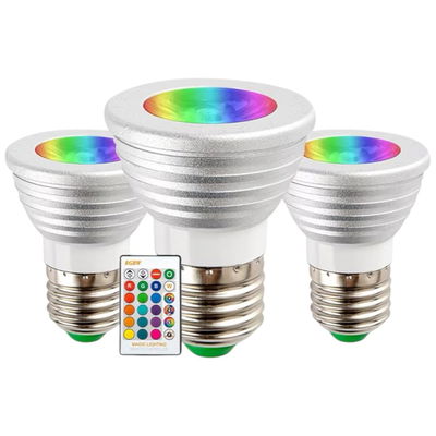 Foco dicroica RGB 3w c/control