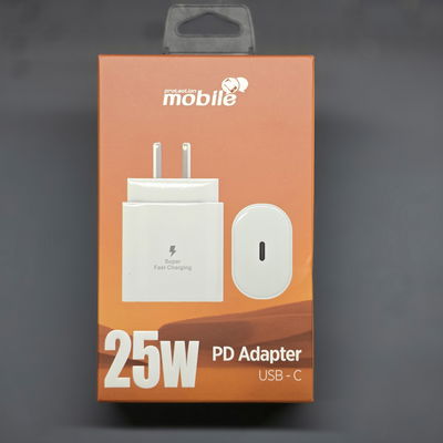 CABEZAL CARGADOR CARGA RAPIDA 25W SIN CABLE TIPO C