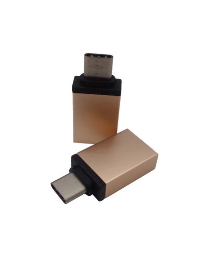 Adaptador Otg Usb A Tipo C Metalico
