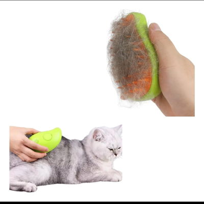 Cepillo de mascota con humidificador