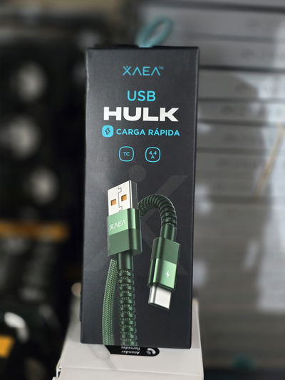 CABLE USB TIPO C HULK - XAEA - VERDE