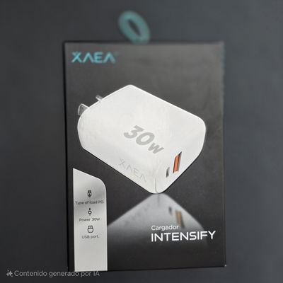 CABEZAL CARGADOR 220V MODX-C015 - INTENSIFY - 1USB 1TC - XAEA - BLANCO