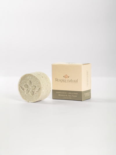 Shampoo sólido graso | romero & aloe vera