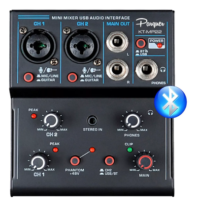 PARQUER  Mixer KT-MP 22 Usb Phantom Bluetooth 