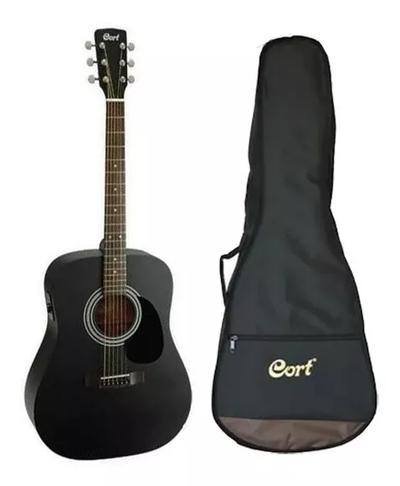 Cort Af510e Bks ELECTROACUSTICA Con Funda Regalo