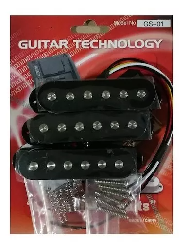 GUITAR TECHNOLOGY Simple Bobina - Set Stratocaster Negro