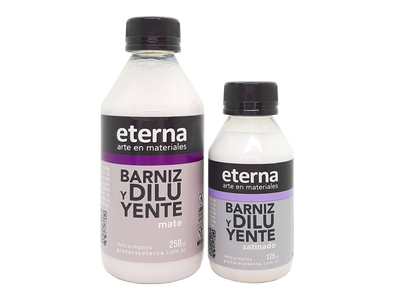 Barniz y diluyente al agua Eterna 500 ml