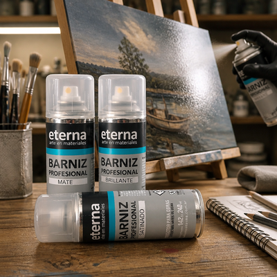 Barniz Acrílico Profesional en aerosol Eterna