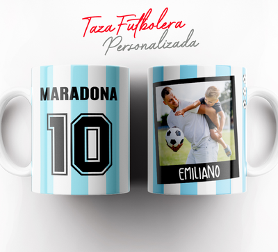 TASA PERSONALIZADA CAMISETA DE ARGENTINA