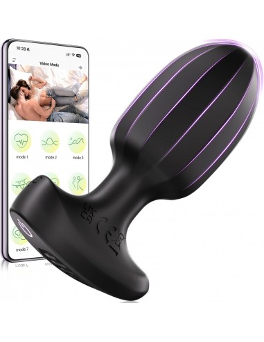 PLUG ANAL VIBRADOR CON APP USB