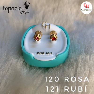 Aros abridor - Strass Diversos colores 3mm - Oro 18k - MOD CH-120