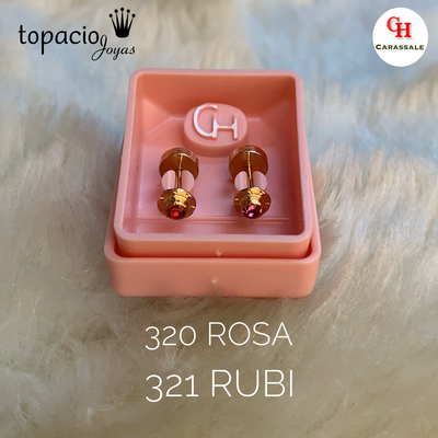 Aros abridor - Strass Diversos Colores 3mm- Oro 18k y Laminado - MOD CH-320