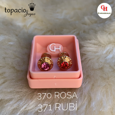 Aros abridor - Strass Diversos Colores 6mm - Oro 18k y Laminado - MOD CH-370